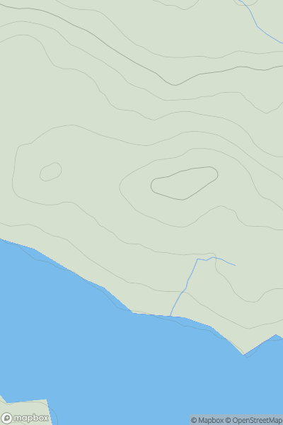 Thumbnail image for Cnoc Bad na h-Achlaise [Loch Broom to Strath Oykel] showing contour plot for surrounding peak